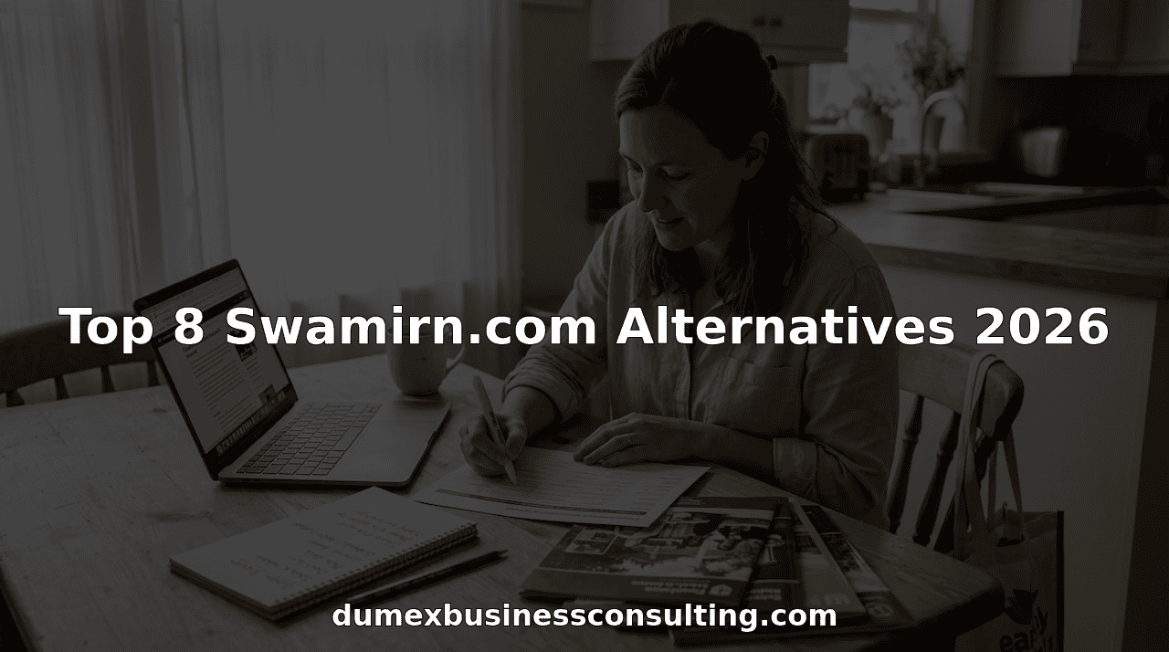 Parent comparing school alternatives at home table