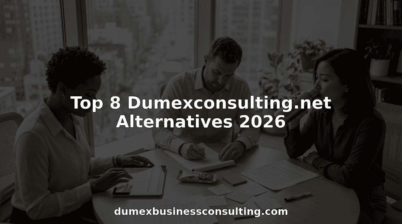 Consulting team collaborating at office table